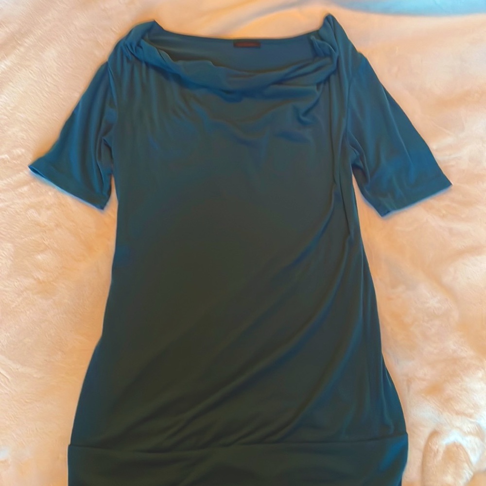 Beautiful teal colored cotton 3/4 length sleeve shirt size small